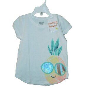 Jumping Beans Toddler Softest Tee Pineapple Heart Size 3T
